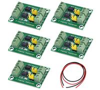 Youmile 5PCS PC817 2 canales optoacoplador tablero de aislamiento convertidor de voltaje 3.6-30V controlador módulo aislado fotoeléctrico con cable 24AWG