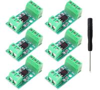 Youmile 6 piezas de módulo de aislamiento optoacoplador de 1 canal y 12 V, placa convertidora de señal optoaisladora con terminales de tornillo, indicador LED y destornillador