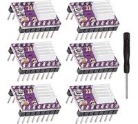 Youmile, 6 uds., DRV8825, módulo de controlador de Motor paso a paso, controlador ajustable, accesorios de impresora 3D con destornillador de disipador de calor