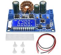 Youmile DC-DC Buck Boost Convertidor Módulo 5.5-30V a 0.5-30V 3A 35W Regulador de voltaje reductor ajustable Pantalla LCD Módulo de fuente de alimentación con cable 24AWG
