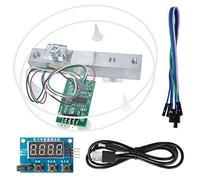 Youmile HX711 Kit de módulo de sensor de peso Módulo de celda de carga digital A/D 5KG Escala de cocina electrónica portátil para Arduino con módulo de visualización de escala