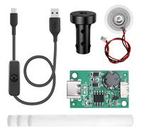Youmile Kit humidificador, módulo atomizador ultrasónico, juego de recambio para nebulizador DIY, con cable USB y botón de encendido/apagado.