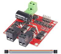 Youmile L298 Dual H Bridge Motor Speed Controller DC Motor Driver DC 6.5V-27V 7A PWM Motor Regulador Junta 12V 24V 160W con aislamiento de optoacoplador, con cable DuPont