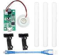 Youmile Micro USB Módulo Humidificador, 20mm 5V Circuito Impreso Atomización Módulo Ultrasónico Atomizador Mist Maker Driver, con soporte de cable Micro USB 10mm hisopo de algodón