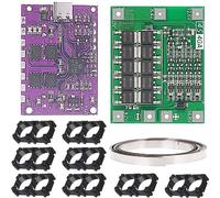 Youmile Módulo de carga rápida IP2368 Bidireccional 100W Buck-Boost Carga rápida Interfaz tipo c Placa de carga rápida 4S con tira de níquel Soporte de asiento de batería de litio
