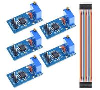 Youmile Paquete de 5 NE555 Generador de pulsos Módulo de salida de un solo canal de frecuencia ajustable para Arduino Smart Car con cable Dupont
