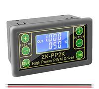 Youmile ZK-PP2K Módulo de accionamiento de retardo de ciclo 8A Controlador de velocidad del motor de atenuación PWM de alta potencia de modo dual LCD con cable rojo y negro