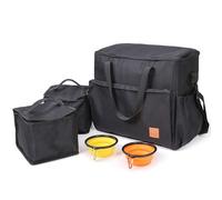 YOUNAFEN 1 juego de bolsa cruzada de gran capacidad para perros al aire libre con cuenco plegable para mascotas