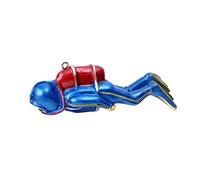 YOUNAFEN Acuarios Diver Decoraciones flotantes de resina para colorear a mano, pequeños accesorios adecuados para todo tipo de peceras