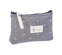 YOUNAFEN Bolsa de maquillaje con estampado de flores, estuche impermeable para artículos de papelería, bolsa de cosméticos, organizador de lápices, neceser