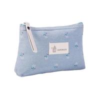 YOUNAFEN Bolsa de maquillaje con estampado de flores, estuche impermeable para artículos de papelería, bolsa de cosméticos, organizador de lápices, neceser