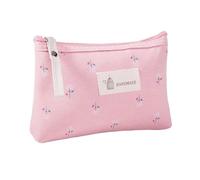 YOUNAFEN Bolsa de maquillaje con estampado de flores, estuche impermeable para artículos de papelería, bolsa de cosméticos, organizador de lápices, neceser