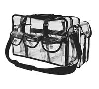YOUNAFEN Bolsa de maquillaje para mujer, bolsa de cosméticos de PVC, bolsa de playa femenina, organizador de cosméticos, neceser de gran capacidad para viajes a casa
