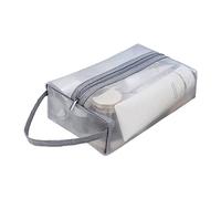 YOUNAFEN Bolsa de maquillaje transparente para viaje, bolsa de maquillaje transparente, bolsa de lavado de gran capacidad, organizador de artículos de aseo, como se muestra en la imagen, L