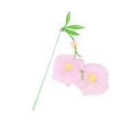 YOUNAFEN Bonito juguete para gatos con flores, ejercicio para interiores, juguete para gatito, varita, campanas, juguete para gatos