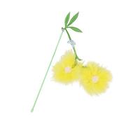 YOUNAFEN Bonito juguete para gatos con flores, ejercicio para interiores, juguete para gatito, varita, campanas, juguete para gatos
