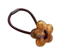 YOUNAFEN Lazos elásticos para el pelo con diseño de flores pequeñas, banda elástica para el pelo, diadema floral, coleteros para mujeres y niñas