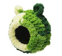 YOUNAFEN Nido de pájaros de felpa cálida con forma de oreja de oso nido casa jaula de pájaros hamacas cama pequeño animal nido de felpa para periquitos