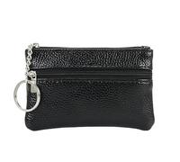 YOUNAFEN Organizador de tarjetas de crédito bancario, monedero ultrafino, cartera de bolsillo con múltiples ranuras para mujer, monedero pequeño portátil, Negro -, 12*8cm