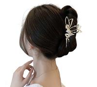 YOUNAFEN Pinza brillante para el pelo, antideslizante, grande, pinza para el cabello, bonita pinza para el pelo con pasadores, horquilla de sujeción fuerte para niñas