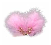 YOUNAFEN Pinza para el pelo de plumas esponjosas de estilo chino, para mujeres y niñas, para tomar fotos, compras, viajes, antideslizante, horquilla para el pelo