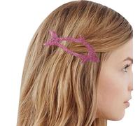 YOUNAFEN Pinza para el pelo para niñas con purpurina para mujeres y niños, tocado de delfín, pasadores con forma de delfín, horquillas para niñas