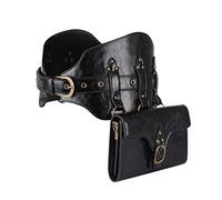 YOUNAFEN Steampunk - Riñonera de piel sintética gótica de moda, bolsa de viaje para senderismo y deporte para mujer