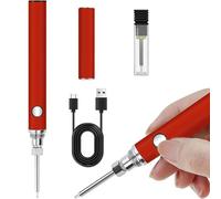 YOUNEEDFUL Kit de quemador de hilo recargable, herramienta de quema de hilo para tejer y abalorios, para manualidades de cuero, costura, tejido y cuerdas, abalorios, tablero de madera, estampado en