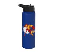 Young Justice Splatter Art Kid Flash Logo Stainless Steel Insulated Water Bottle