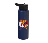 Young Justice Splatter Art Kid Flash Logo Stainless Steel Insulated Water Bottle