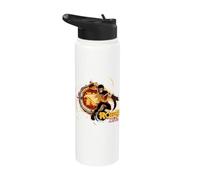 Young Justice Splatter Art Robin With Logo Stainless Steel Insulated Water Bottle