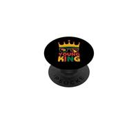 Young King African American Black History Juneteenth PopSockets PopGrip Adhesivo