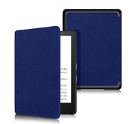 Young & Ming Funda Compatible con Kindle Paperwhite 11ª Generación/Kindle Paperwhite Signature Edition (6.8", Modelo 2021), Auto Estela/Sueño Funda, PC Rígido con Forro de Suave, Azul Oscuro