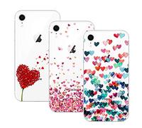 Young & Ming Funda Compatible para iPhone XR, [3 Pack] Transparente Ultrafina Carcasa Case Cover Delgado antigolpes Resistente a los arañazos, Color 1