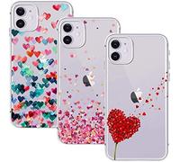 Young & Ming Funda para iPhone 11, (3 Pack) Transparente TPU Silicona Carcasa Delgado Antigolpes Resistente, Amor