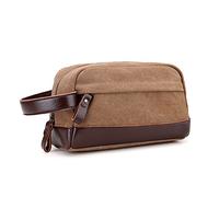 Young & Ming - Neceser de viaje Bolsas de aseo impermeable portátil Bolsa de mano compacta para hombre y mujer Organizador con asa