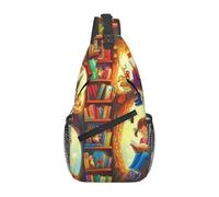 Young People Read Under Colorful Leaves Bandolera Bandolera Bolsa de viaje Mochila para hombres Senderismo Mochila