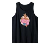 Young Queen Black Girl Drinking Coffee Camiseta sin Mangas