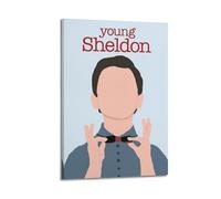 Young Sheldon TV Series Creative Poster Canvas Wall Poster Decoración, Pintura, Arte, Dormitorio, Salón, Oficina, Pintura, Moderna Decoración del Hogar Arte de la Pared, Impresión de Imagen 20 x 30