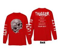 Young Thug - T-Shirt # Xxl Red Unisex # Thugger Skull