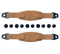 Young Wolf 2 cordones de lona extraíbles con agujero ajustable para zapatos de 23,3 cm/33,7 cm con hebilla fija, Brown, Talla única