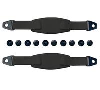 Young Wolf 2 cordones de lona extraíbles con agujero ajustable para zapatos de 23,3 cm/33,7 cm con hebilla fija, White, Talla única