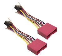 Young Wolf - 2 radios estéreo ISO de 16 pines, adaptador de cable de repuesto compatible con Mazda 2001 (más de 19 cm)