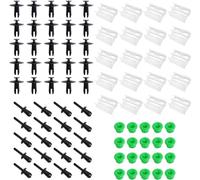 Young Wolf 20 Juegos de Tiras de Ajuste de Clips de faldones Laterales compatibles con BMW 3er E32/E36/ E46/ E90/ E91 OE:51711932996 5111874185