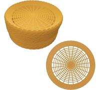 Young Wolf 24 soportes para platos de papel de plástico resistente para cocina, picnic al aire libre (dorado)