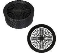 Young Wolf 24 soportes para platos de papel de plástico resistente para cocina, picnic al aire libre (negro)