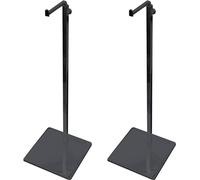 Young Wolf 2x Metal altura ajustable bolso porta billetera billetera peluca bolsa de joyería bolso muestra soporte (negro)