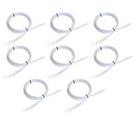 Young Wolf 8 cordones de repuesto con cierre giratorio compatibles con Engelbert Strauss compatibles con BOA, White, Talla única