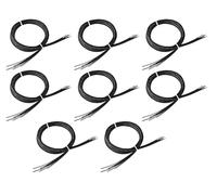 Young Wolf 8 cordones de repuesto con cierre giratorio compatibles con Engelbert Strauss compatibles con BOA, Black, Talla única