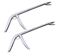 Young Wolf Extractor de anzuelos de acero inoxidable para pesca de agua dulce y salada, 28 cm de longitud, 2 unidades